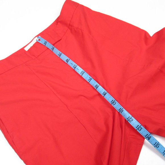 NWOT ❣️ Anthropologie Poplin Wide-Leg Pants Red - Size 4 - Picture 8 of 12